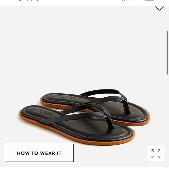 NWT J.Crew Sorrento thong Sandal 6.5 - Picture 2 of 3